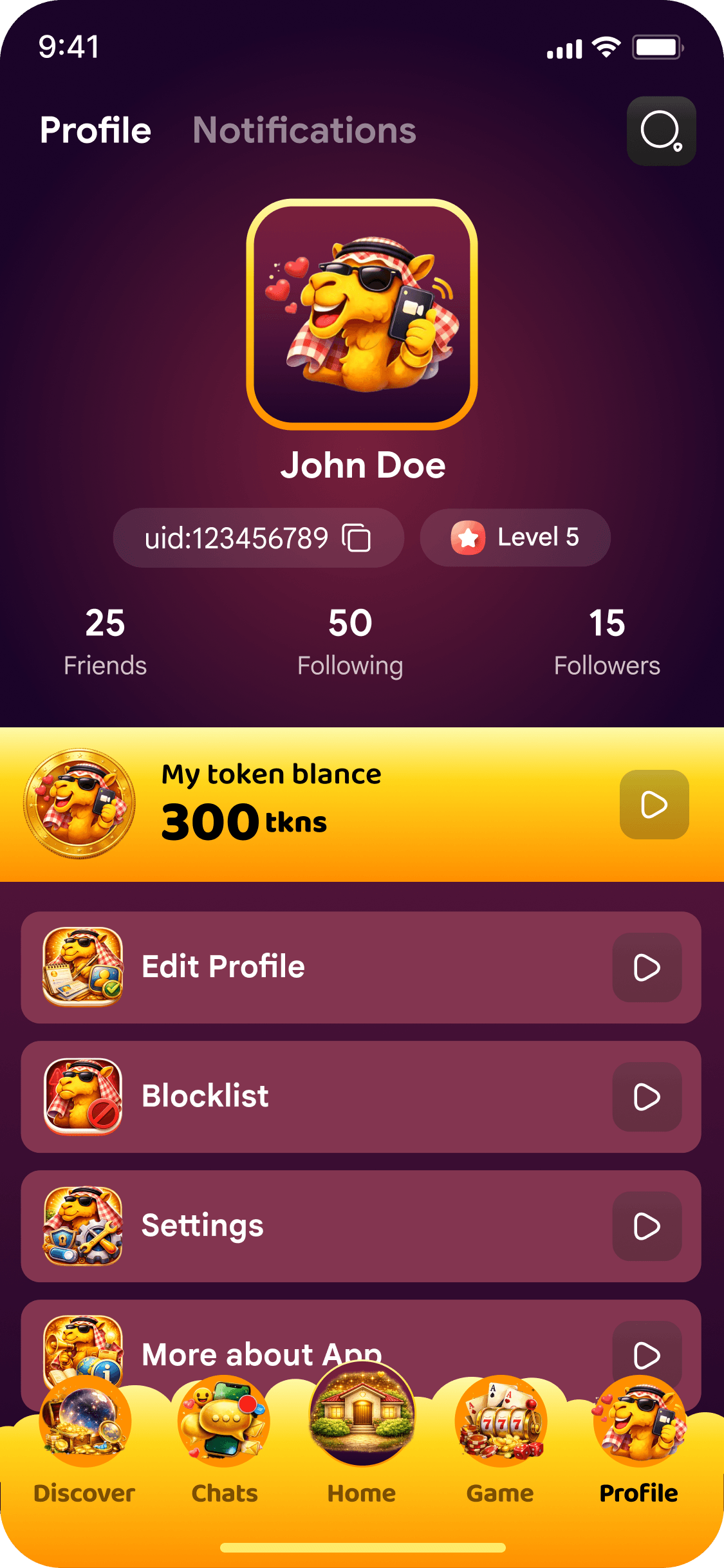 Profile Screen